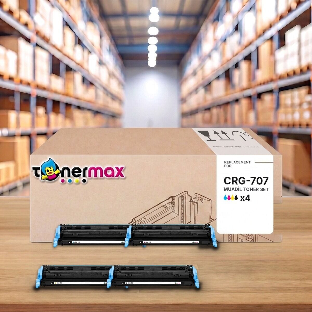 TonerMAX® CRG-707 CMYK Muadil Toner Takımı
