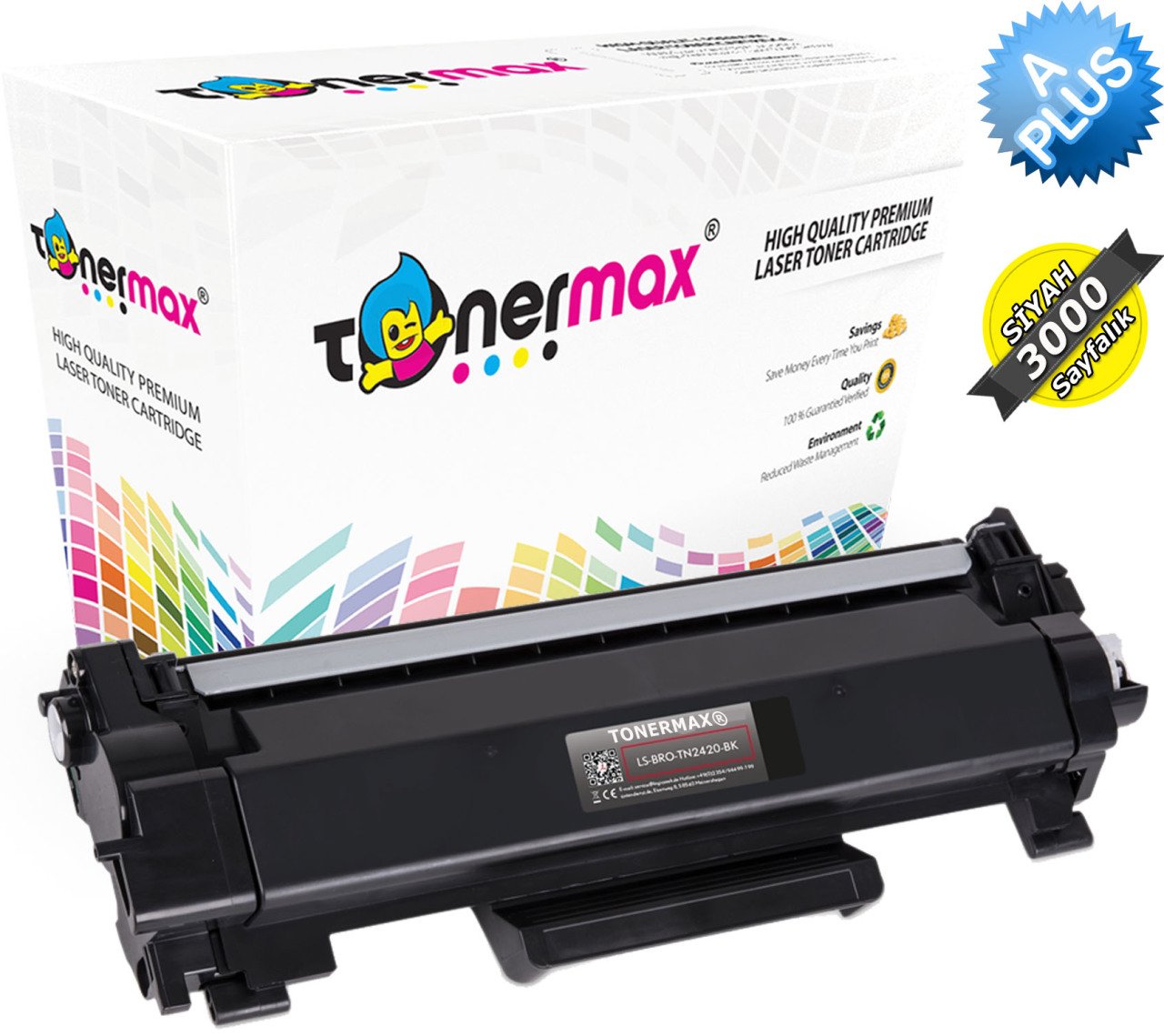 Brother TN-2456 Muadil Toner - A Plus / DCP-L2510 / L2530 / L2550 / HL-L2310 / L2350 / L2370 / L2375 / L2395