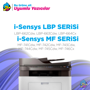 Canon CRG-055 Muadil Toner Mavi - Çipsiz / LBP-662Cdw / LBP-664Cx / MF-741Cdw / MF-742Cdw / MF-743Cdw / MF-744Cd / MF-745Cdw / MF-746Cx