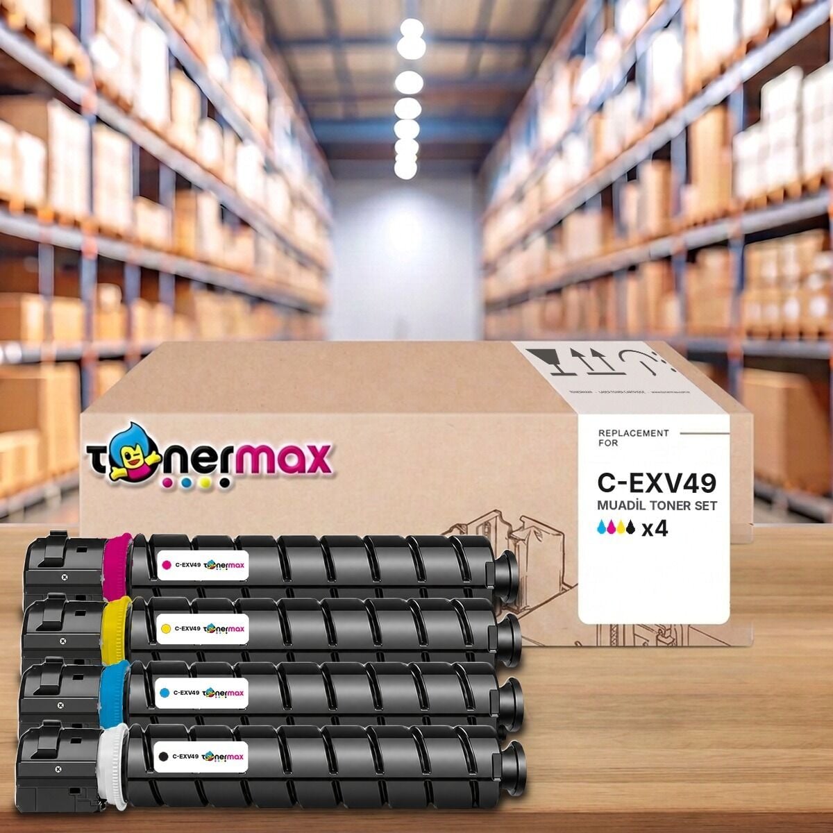 TonerMAX® C-EXV49 CMYK Muadil Toner Takımı