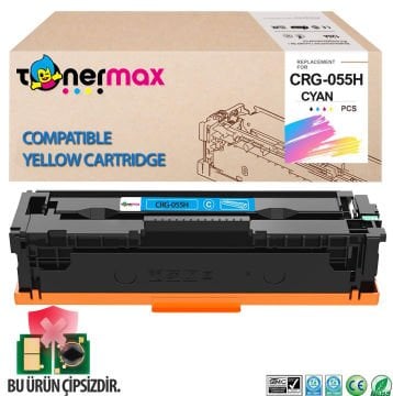 Canon CRG-055H Muadil Toner Mavi - Çipsiz/ LBP-662Cdw / LBP-664Cx / MF-741Cdw / MF-742Cdw / MF-743Cdw / MF-744Cd / MF-745Cdw / MF-746Cx