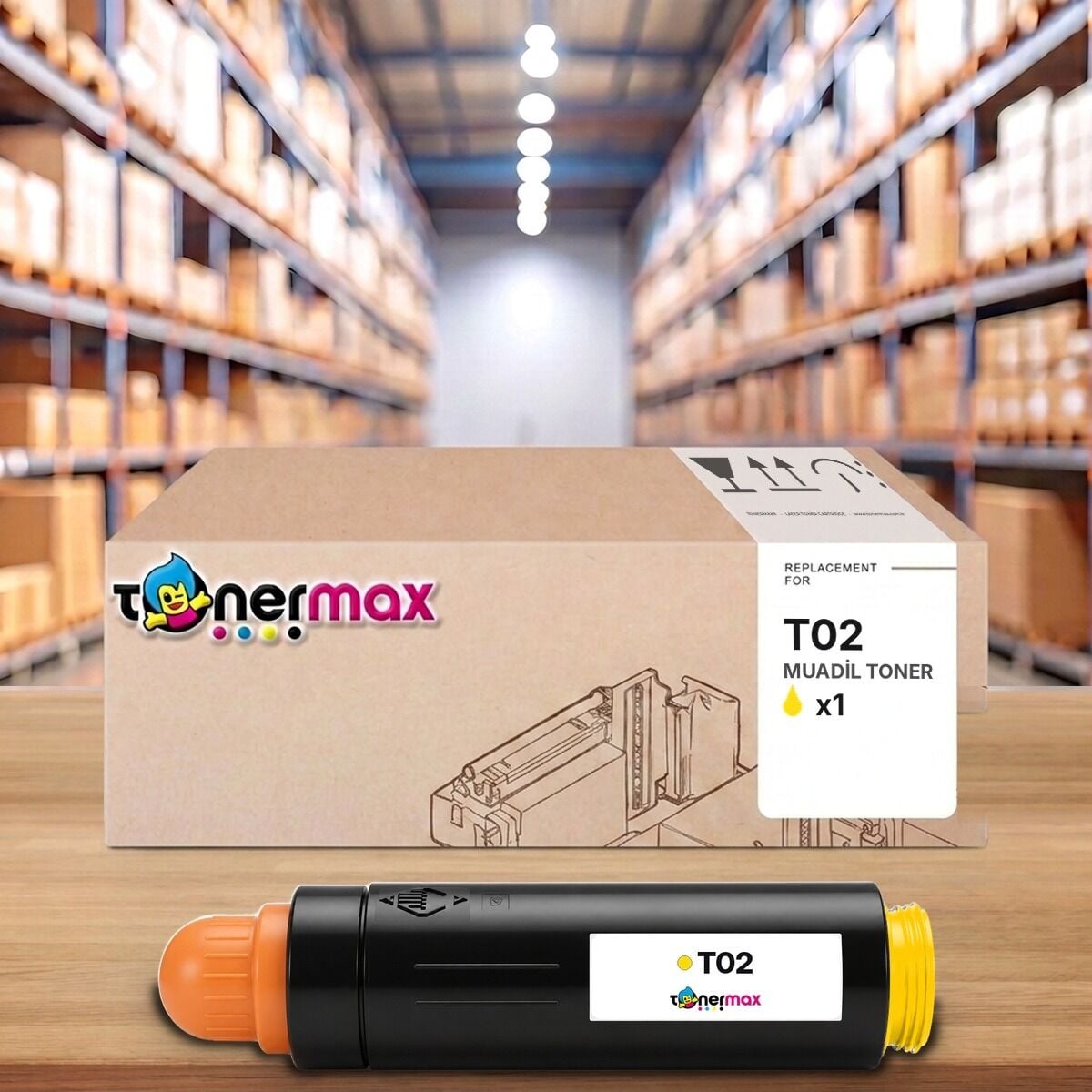 TonerMAX® T02 Sarı Muadil Toner