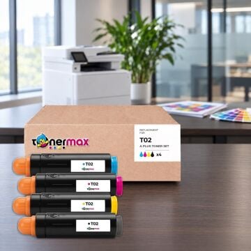 Canon T02 CMYK Muadil Toner Seti A Plus / imagePRESS C8000VP / C9010VP / C10000VP / C10010VP