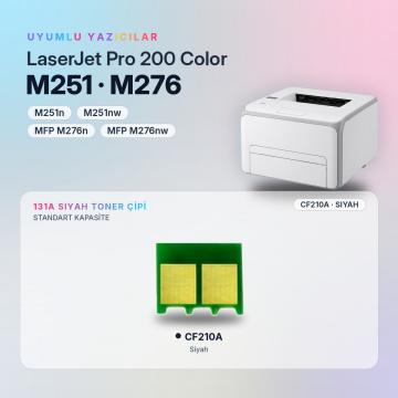 Hp 131A CF210A / LaserJet Pro 200 M251 / M276 Siyah Çip