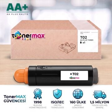Canon T02 Siyah Muadil Toner AA Plus / imagePRESS C8000VP / C9010VP / C10000VP / C10010VP