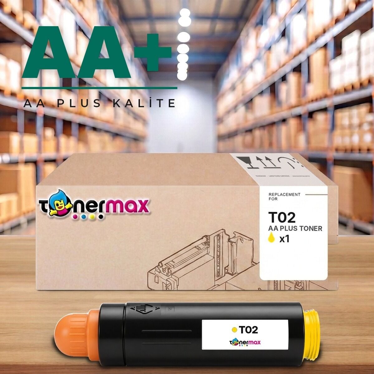 Canon T02 Y Sarı AA Plus muadil toner