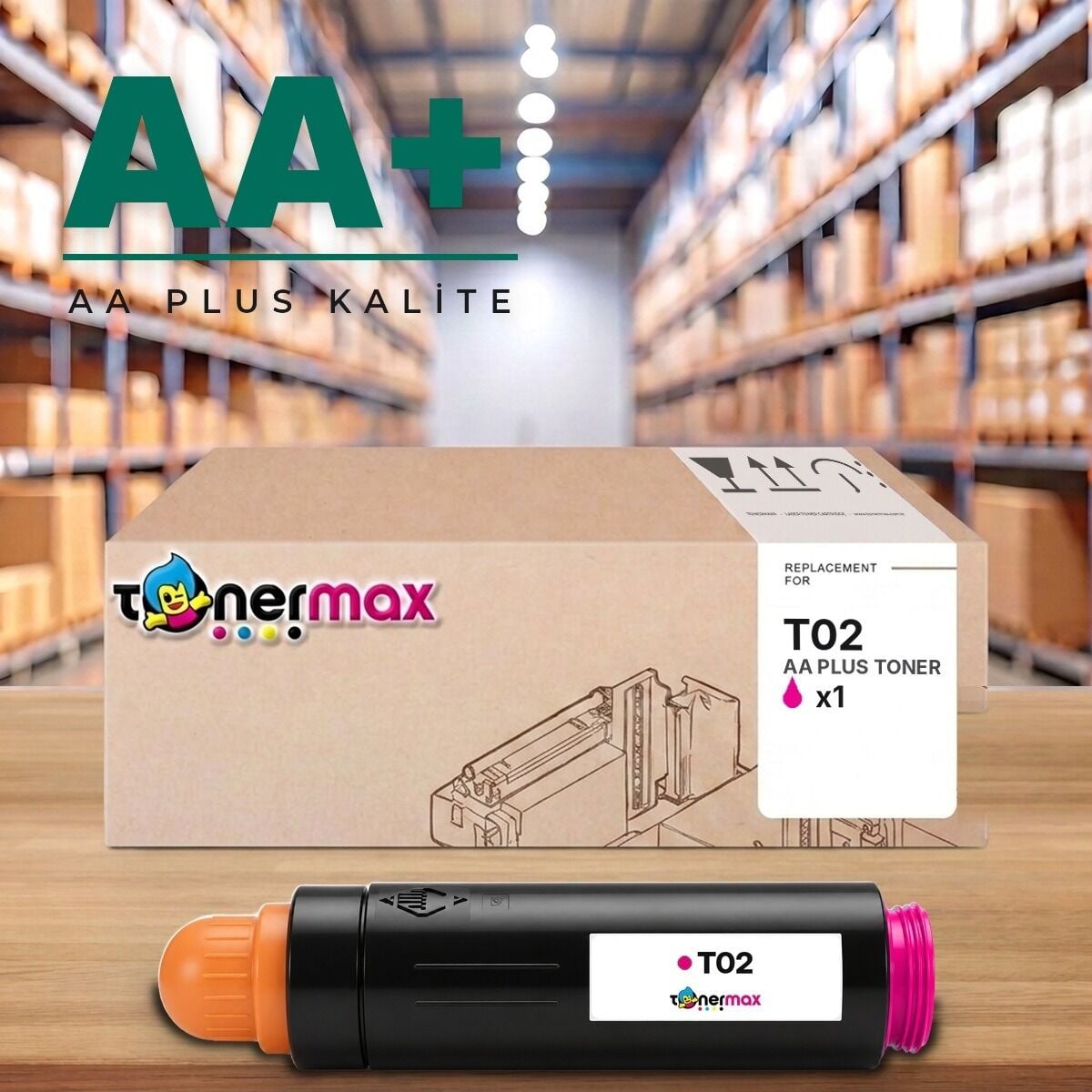 Canon T02 M Kırmızı AA Plus muadil toner