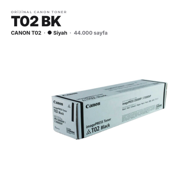 Canon T02 / imagePRESS C8000VP / C9010VP / C10000VP / C10010VP Siyah Orjinal Toner