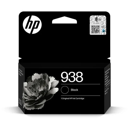 HP 938 / 4S6X8PE Siyah Orjinal Kartuş / HP OfficeJet Pro 9720 / 9730 / 9110b / 9120b / 9130b