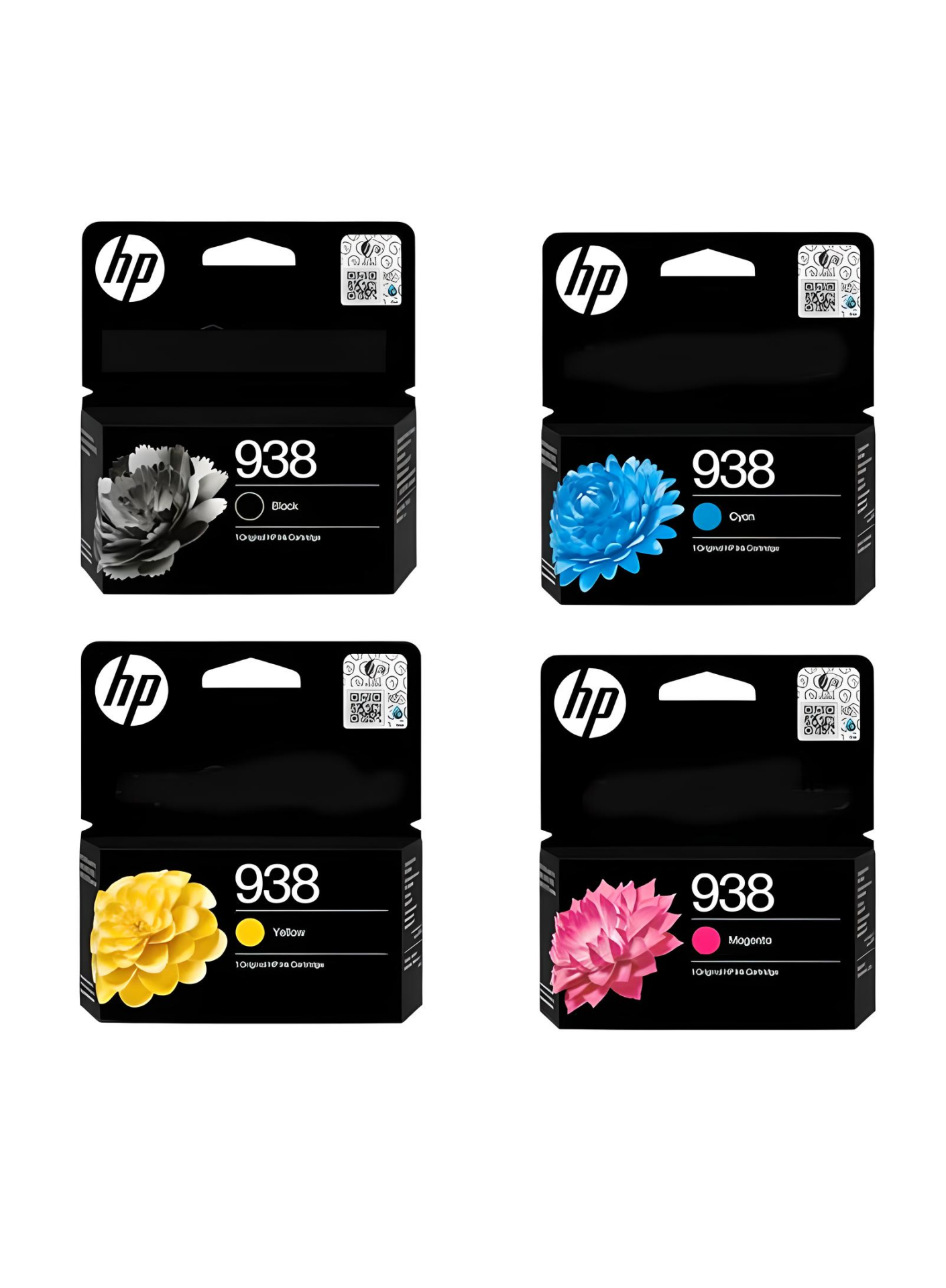 HP 938 / Siyah - Mavi - Sarı - Kırmızı Orjinal Kartuş Seti / HP OfficeJet Pro 9720 / 9730 / 9110b / 9120b / 9130b