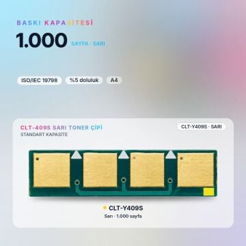 Samsung CLT-Y409S / CLP-310 / CLP-315 / CLX-3170 / CLX-3175 Sarı Çip