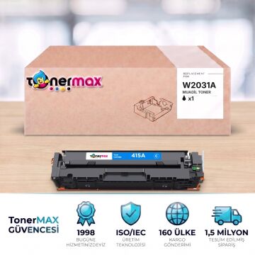 Hp 415A W2031A Muadil Toner Mavi - Çipli / M455 / M480 / M454 / M478 / M479