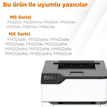 Lexmark MS421XL Muadil Toner MS521 / MX521 / MS622 / MX622