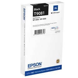 Epson T-9081 Siyah Orijinal Kartuş - Yüksek Kapasiteli / Epson WorkForce Pro WF-6090DTWC/WF-6090D2TWC/WF-6590DWF/WF-6590DTWFC/WF-6590D2TWFC