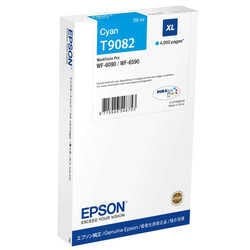Epson T-9082 Mavi Orijinal Kartuş - Yüksek Kapasiteli / Epson WorkForce Pro WF-6090DTWC/WF-6090D2TWC/WF-6590DWF/WF-6590DTWFC/WF-6590D2TWFC