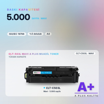 Samsung CLT-C503L Mavi Muadil Toner A Plus / ProXpress C3010 / C3060