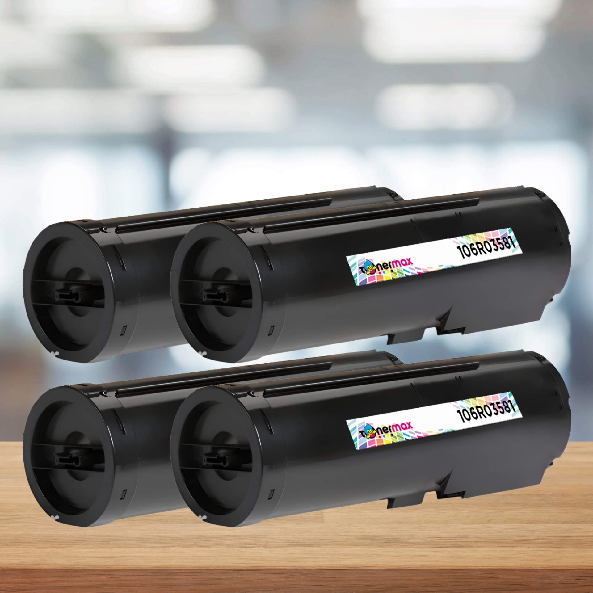 Xerox 106R03581 Muadil Toner Kartuşu | 4'lü Paket | B400DN / B450DN