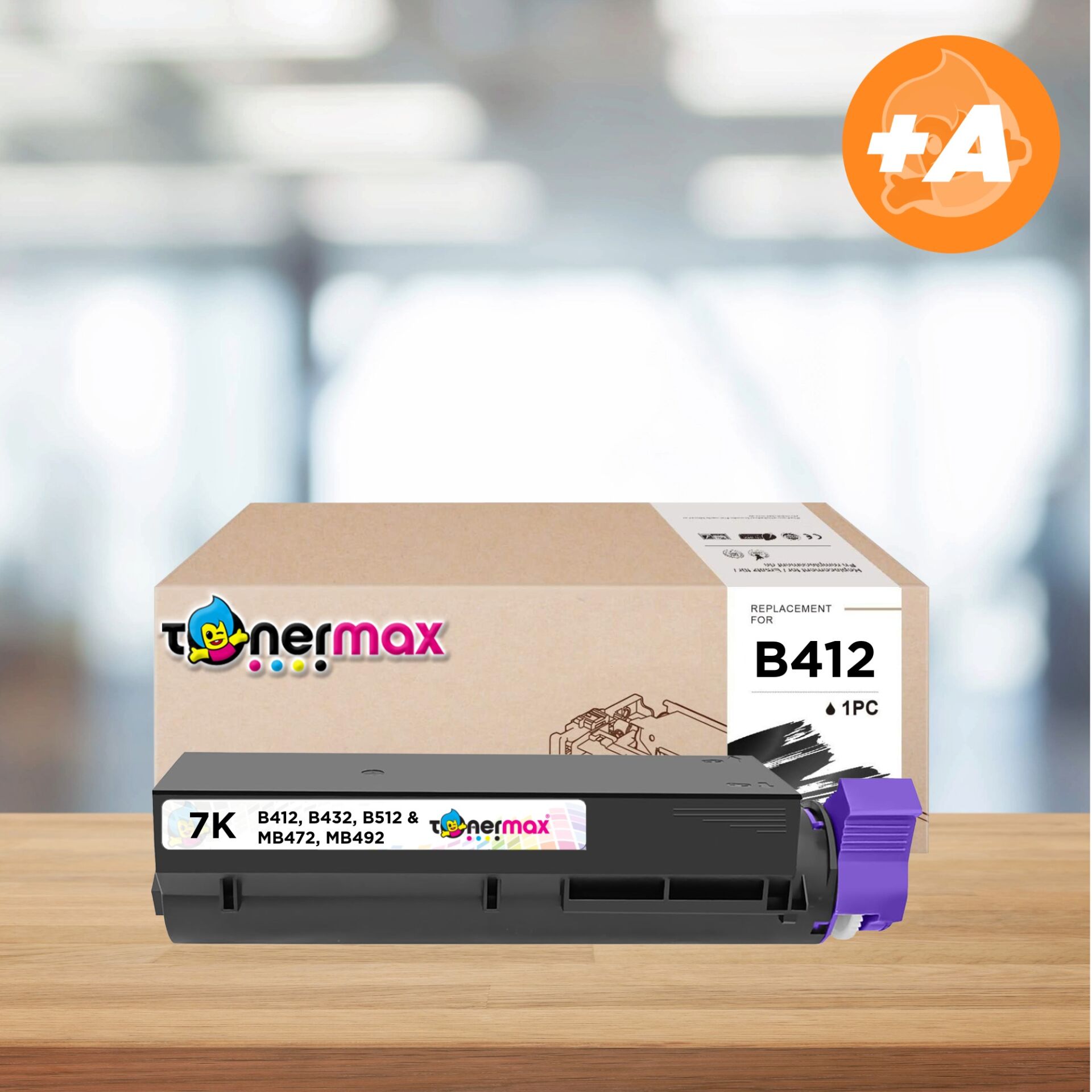 OKI 45807120 Muadil Toner 7K A Plus/ B412 / B432 / B512 / MB472 / MB492