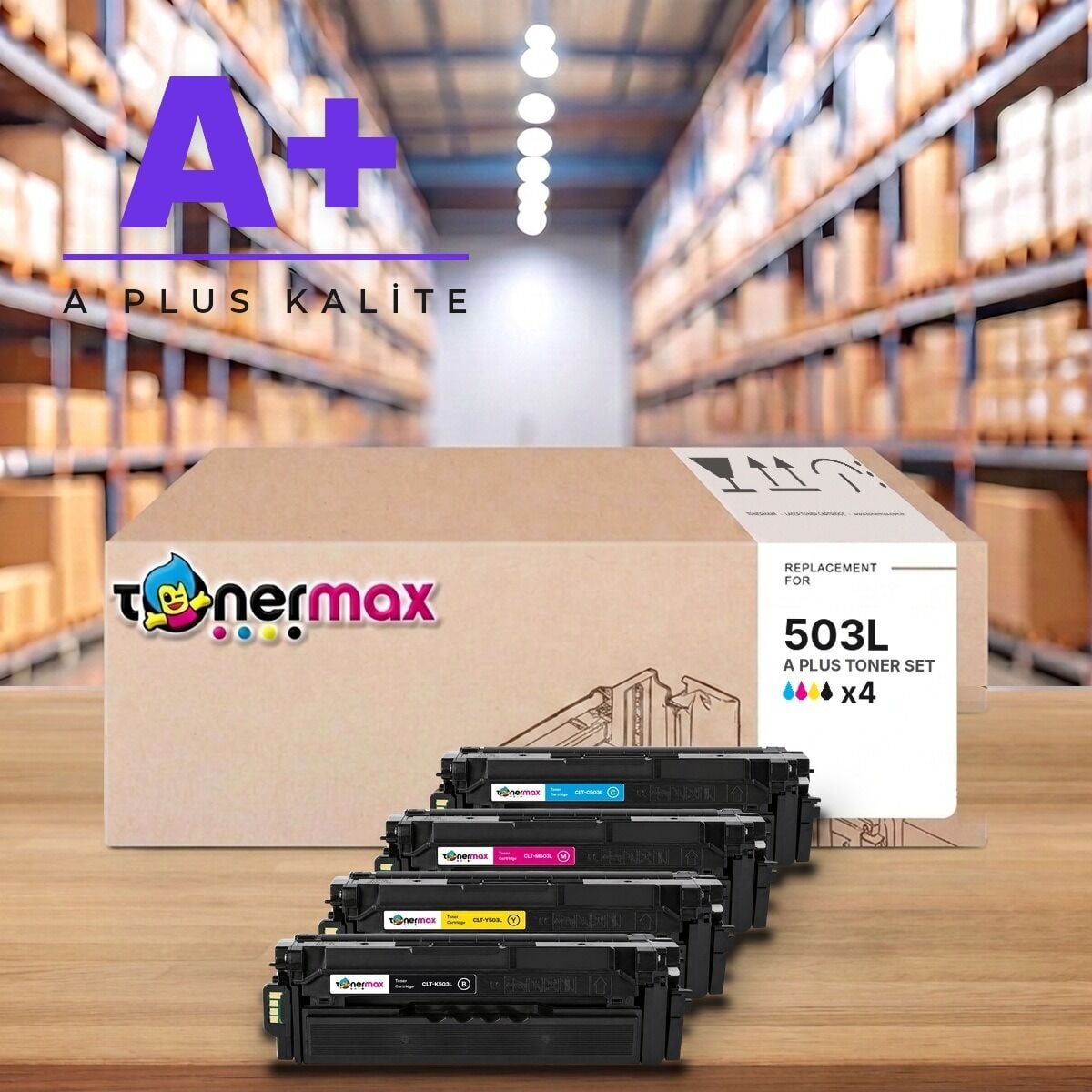 TonerMAX® CLT-503L CMYK A Plus Muadil Toner Takımı