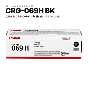 Canon CRG-069H / LBP673Cdw / LBP673Cdw II / MF752Cdw / MF754Cdw / MF752Cdw II / MF754Cdw II Siyah Orjinal Toner
