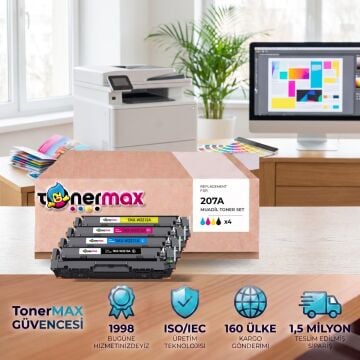 Hp 207A Muadil Toner Takım- Çipli/ Laserjet M255 / M282 / M283 / W2210A /W2211A / W2212A / W2213A