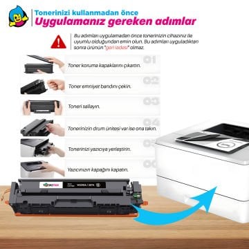 Hp 207A Muadil Toner Takım- Çipli/ Laserjet M255 / M282 / M283 / W2210A /W2211A / W2212A / W2213A
