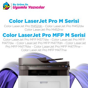 Hp 410X - CF410X Muadil Toner Set / M377 / M452 / M477
