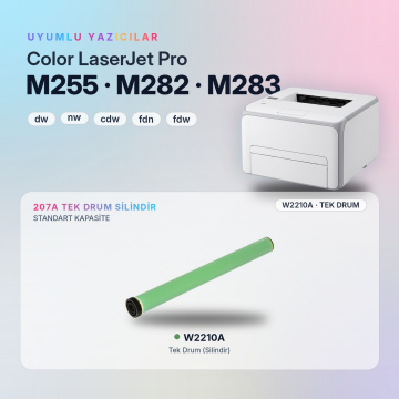 Hp 207A W2210A Tek Drum Silindir / Color LaserJet Pro M255 / M282 / M283