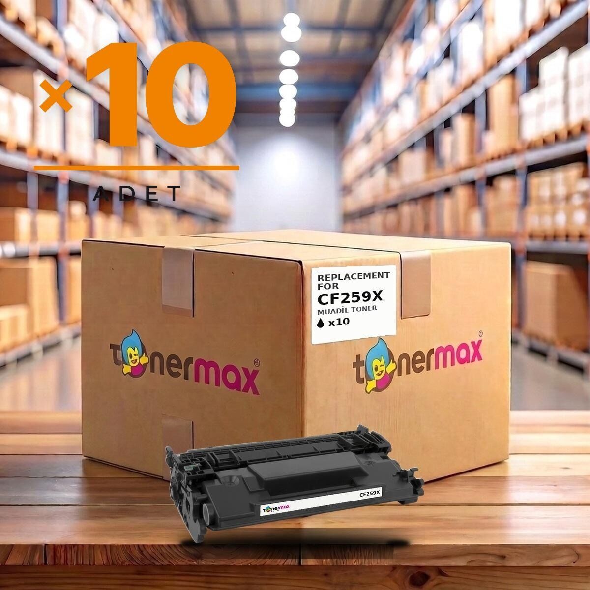 TonerMAX® CF259X Muadil Toner — 10'lu Paket