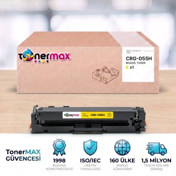 Canon CRG-055H Sarı Muadil Toner - Çipli / LBP663Cdw / LBP664Cx / MF742Cdw / MF744Cdw / MF746Cx