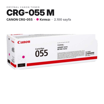 Canon CRG-055 / LBP663Cdw / LBP664Cx / MF742Cdw / MF744Cdw / MF746Cx Kırmızı Orjinal Toner