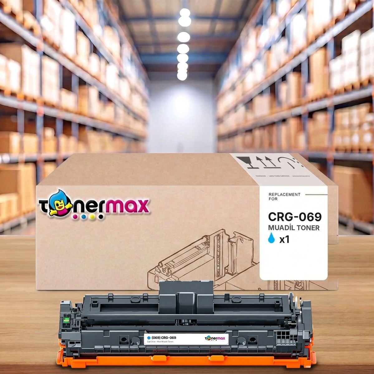 Canon CRG-069 C Mavi muadil toner