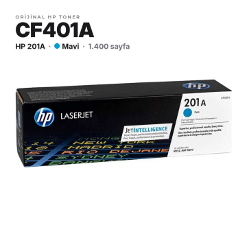Hp 201A CF401A / Color LaserJet Pro M252 / M274 / M277 Mavi Orjinal Toner