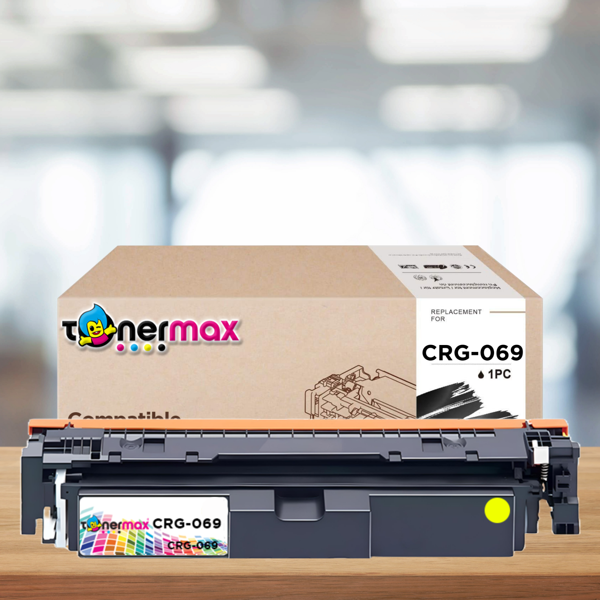 Tonermax Canon CRG-069 muadil Toner Sarı Ön Görünüm