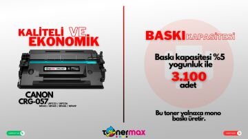 Canon CRG-057 Muadil Toner ÇİPSİZ / LBP223 / LBP226 / LBP228X / MF443 / MF445 / MF446 / MF449