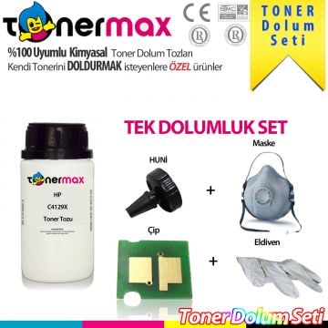 HP C4129X / 5000 / 5100 Toner Dolum Seti ( Tek Dolumluk )