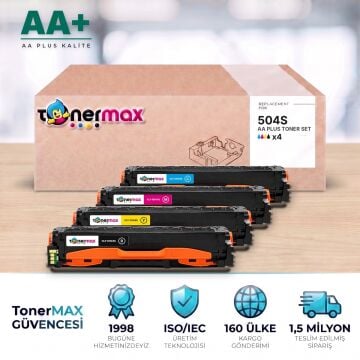 Samsung CLT-504S CMYK Muadil Toner Seti AA Plus / CLP-415 / CLX-4195 / Xpress C1810 / C1860 / CLT-K504S / CLT-C504S / CLT-M504S / CLT-Y504S
