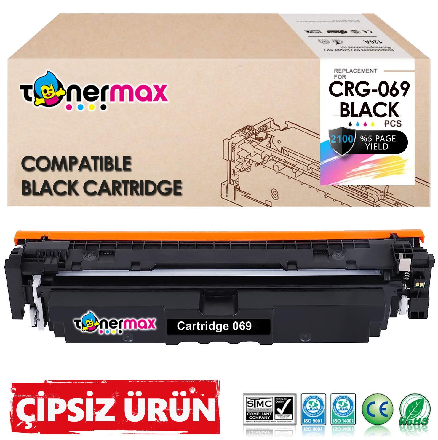 Canon CRG-069 Muadil Toner Siyah - Çipsiz/ 5094C002 /LBP673Cdw /MF752Cdw /MF754Cdw