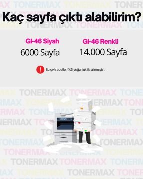 Canon GI-46 Muadil Mürekkep Takım / Canon Maxify GX6040 / GX6050 / GX7040 / GX7050 / GX7055