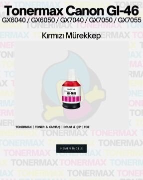 Canon GI-46 Muadil Mürekkep Takım / Canon Maxify GX4040 / GX6040 / GX6050 / GX7040 / GX7050 / GX7055