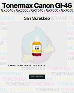 Canon GI-46 Muadil Mürekkep Takım / Canon Maxify GX4040 / GX6040 / GX6050 / GX7040 / GX7050 / GX7055