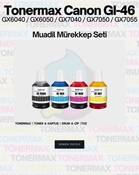 Canon GI-46 Muadil Mürekkep Kırmızı / Canon Maxify GX6040 / GX6050 / GX7040 / GX7050 / GX7055