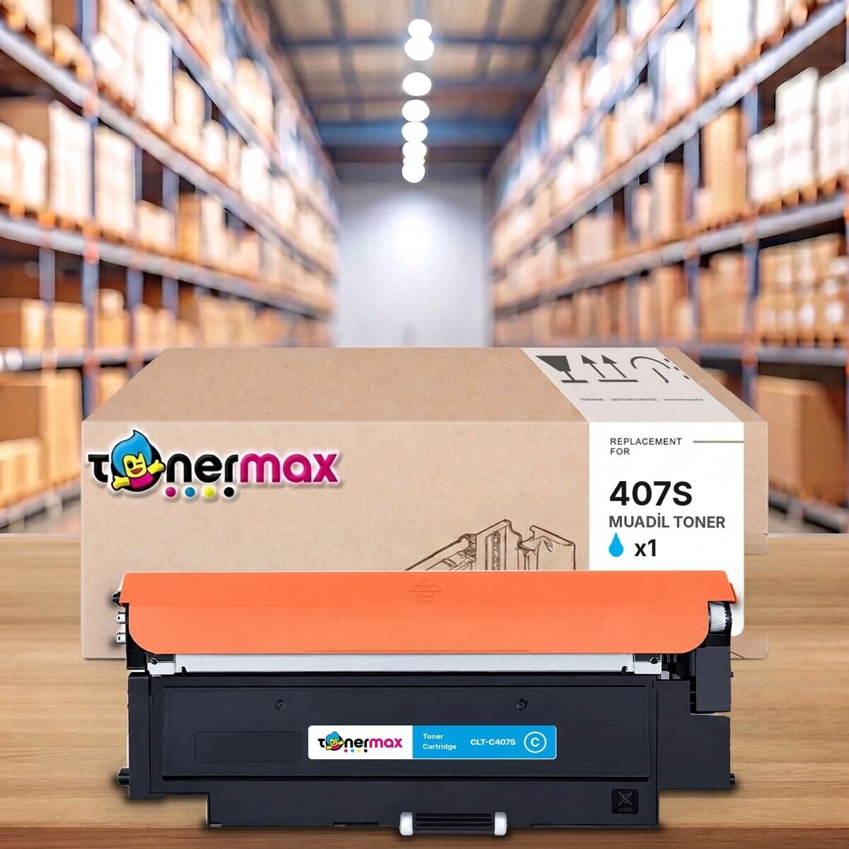 TonerMAX® CLT-407S Mavi Muadil Toner