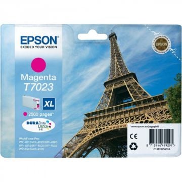 Epson T7023XL /WP4000 /WP4014 /WP4015 /WP4020 /WP4025 /WP4095 /WP4500 /WP4515 /WP4525 /4530 /WP4534 /WP4535 / WP4540 /WP4545 /WP4595 Kırmızı Orjinal Kartuş