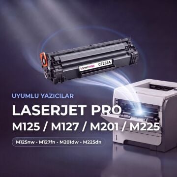 Hp 83A / CF283A Muadil Toner / M201 / M125 / M225 / M127