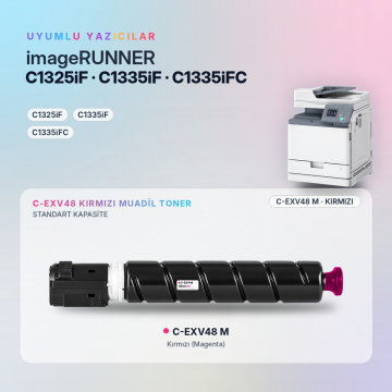 Canon C-EXV48 Kırmızı Muadil Toner - Çipli / IR-C1325iF / IR-C1335iF / IR-C1335iFC