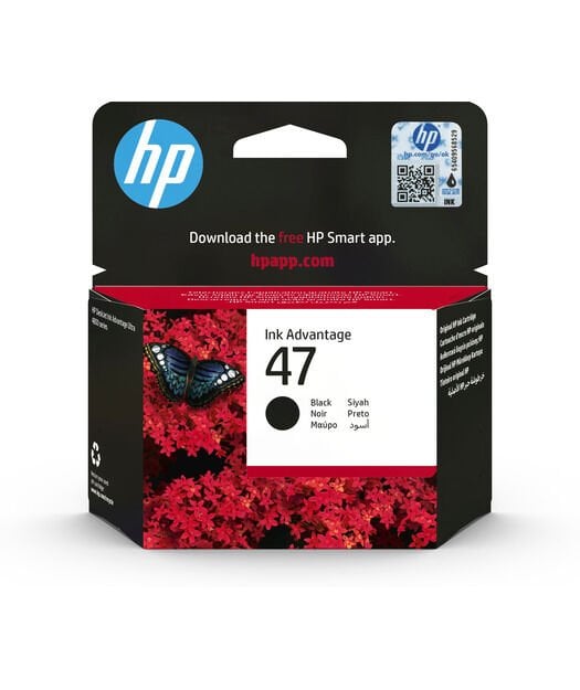 Hp 47 6ZD21AE Orjinal Siyah Kartuş / Hp DeskJet 4825 / 4826 / 4828 / 4829 / 4877