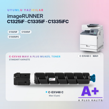 Canon C-EXV48 Mavi Muadil Toner A Plus / IR-C1325iF / IR-C1335iF / IR-C1335iFC