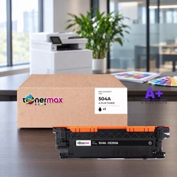 Hp 504A CE250A Siyah Muadil Toner A Plus / Color LaserJet CP3525 / CM3530