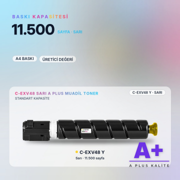 Canon C-EXV48 Sarı Muadil Toner A Plus / IR-C1325iF / IR-C1335iF / IR-C1335iFC